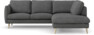 Madison Lux - 2-sits soffa med divan höger - Vit