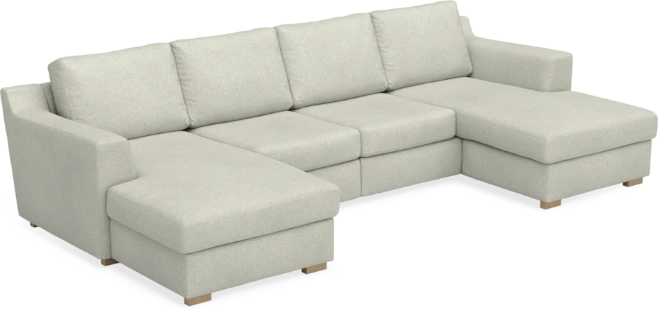 Friday - 2-sits soffa med två schäslonger - Beige