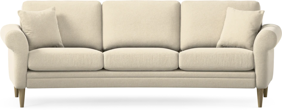 Eden - 3-sits soffa svängd - Beige