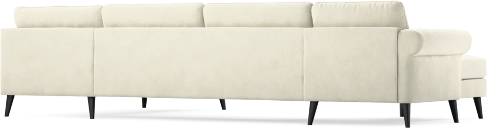 Bridge - 3-sits soffa med schäslong vänster och divan höger - Vit