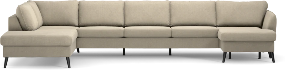 County - 4-sits soffa med divan vänster och schäslong höger - Beige