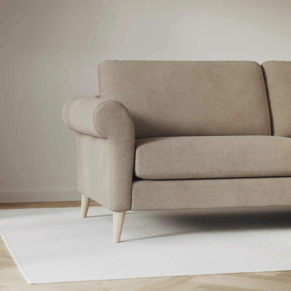 Bridge - 3-sits soffa svängd - Beige