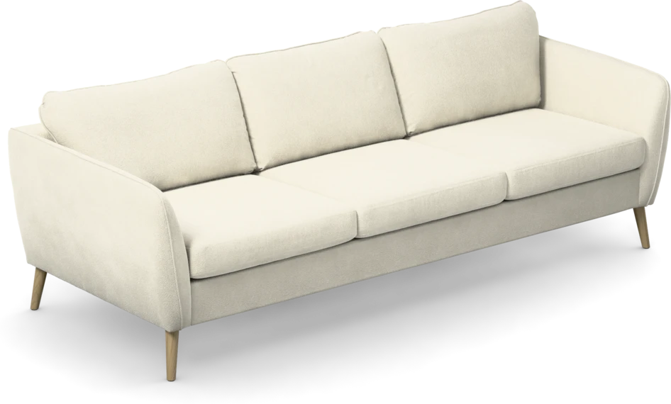 County - 3-sits soffa - Vit