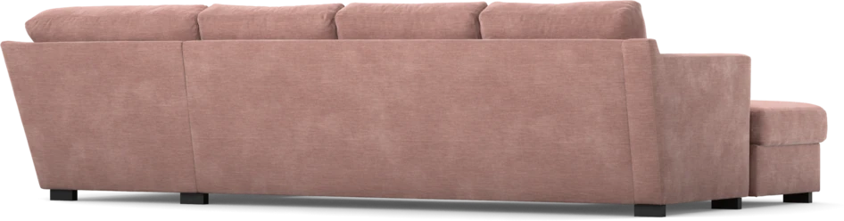 Friday - 3-sits soffa med schäslong vänster och divan höger - Rosa