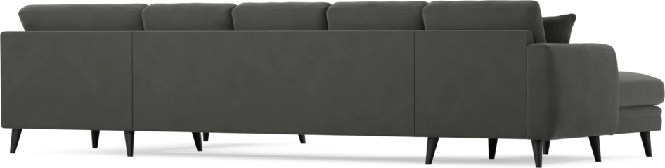 Eden - 3-sits soffa med schäslong vänster och divan höger - Grå