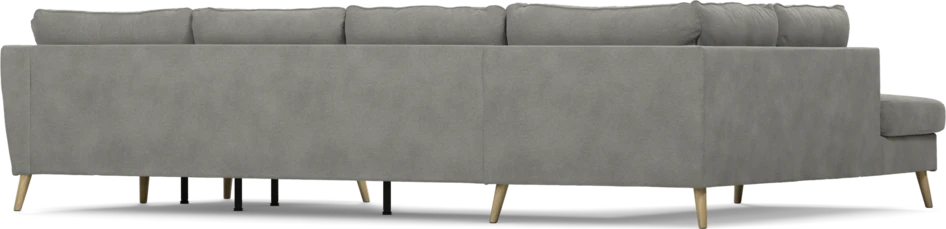 County - 3-sits soffa med divan vänster och schäslong höger - Grå