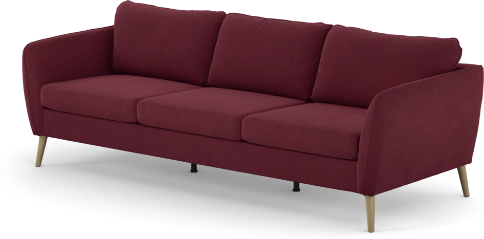 County - 3-sits soffa - Röd