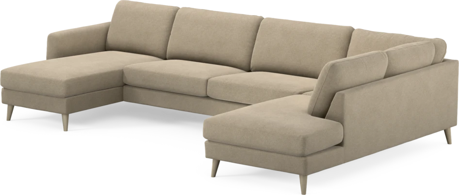 Bridge - 3-sits soffa med schäslong vänster och divan höger - Beige