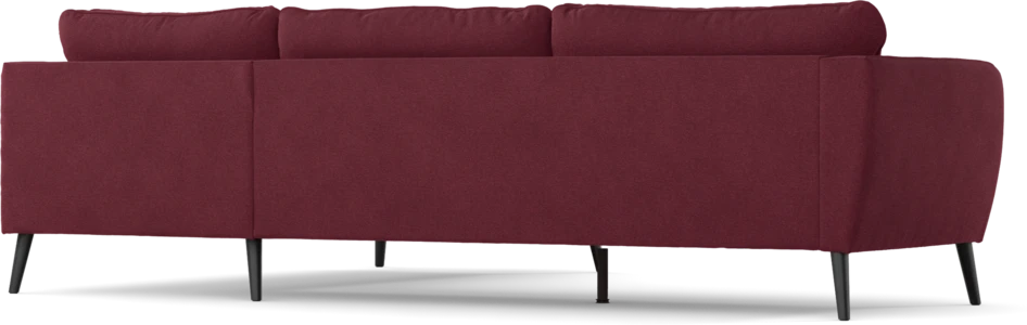 County - 2,5-sits soffa med divan höger - Röd