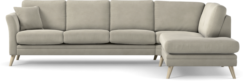 Eden - 3-sits soffa med divan - Brun