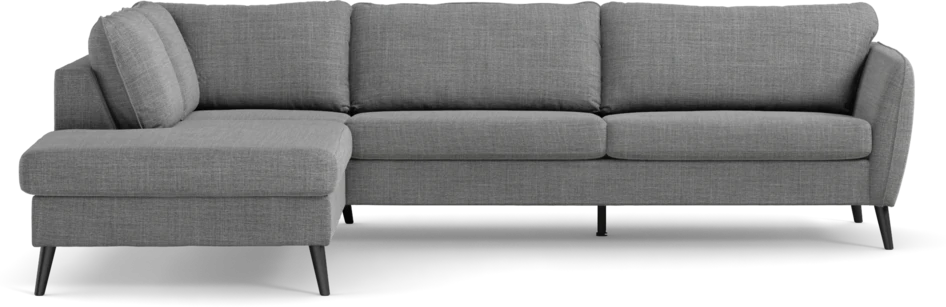 County - 2,5-sits soffa med divan vänster - Grå