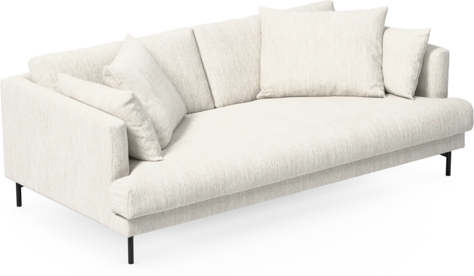 Harper - 3-sits soffa, hel dyna - Vit