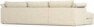 Cherrie Klädsel -  3-sits soffa med schäslong vänster - Beige