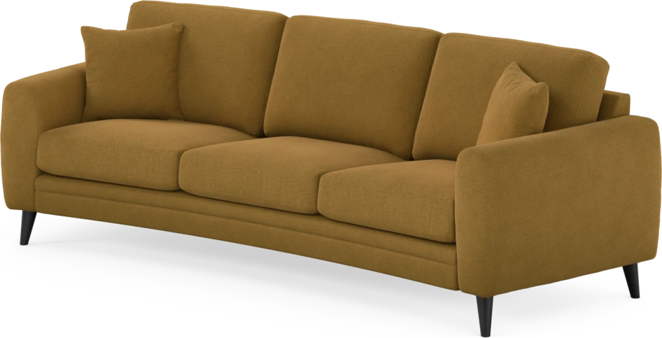 Eden - 3-sits soffa svängd - Gul