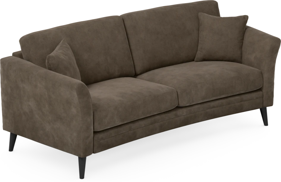 Eden - 2,5-sits soffa svängd - Brun