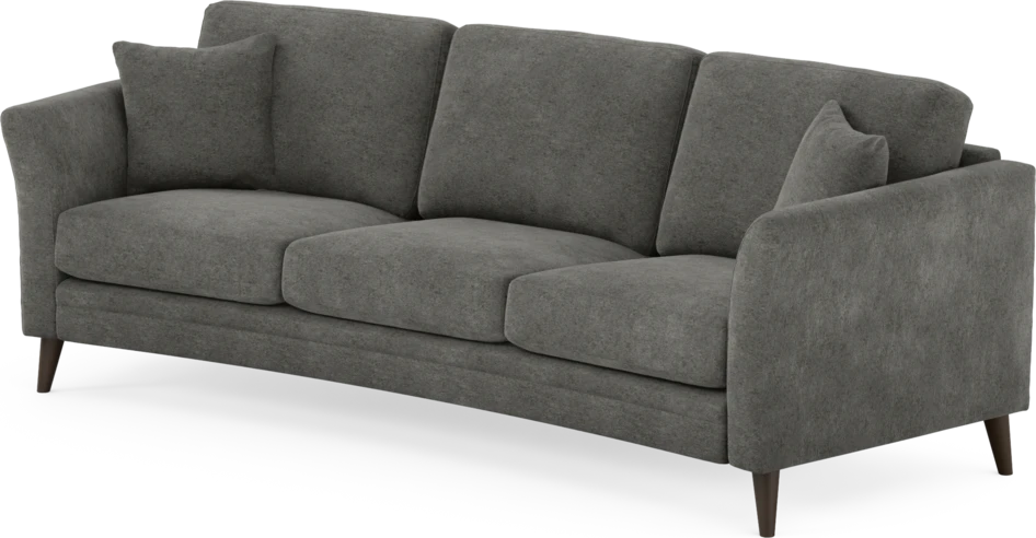 Eden - 3-sits soffa svängd - Grå