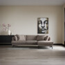 Harper - 4-sits med schäslong höger  - Beige