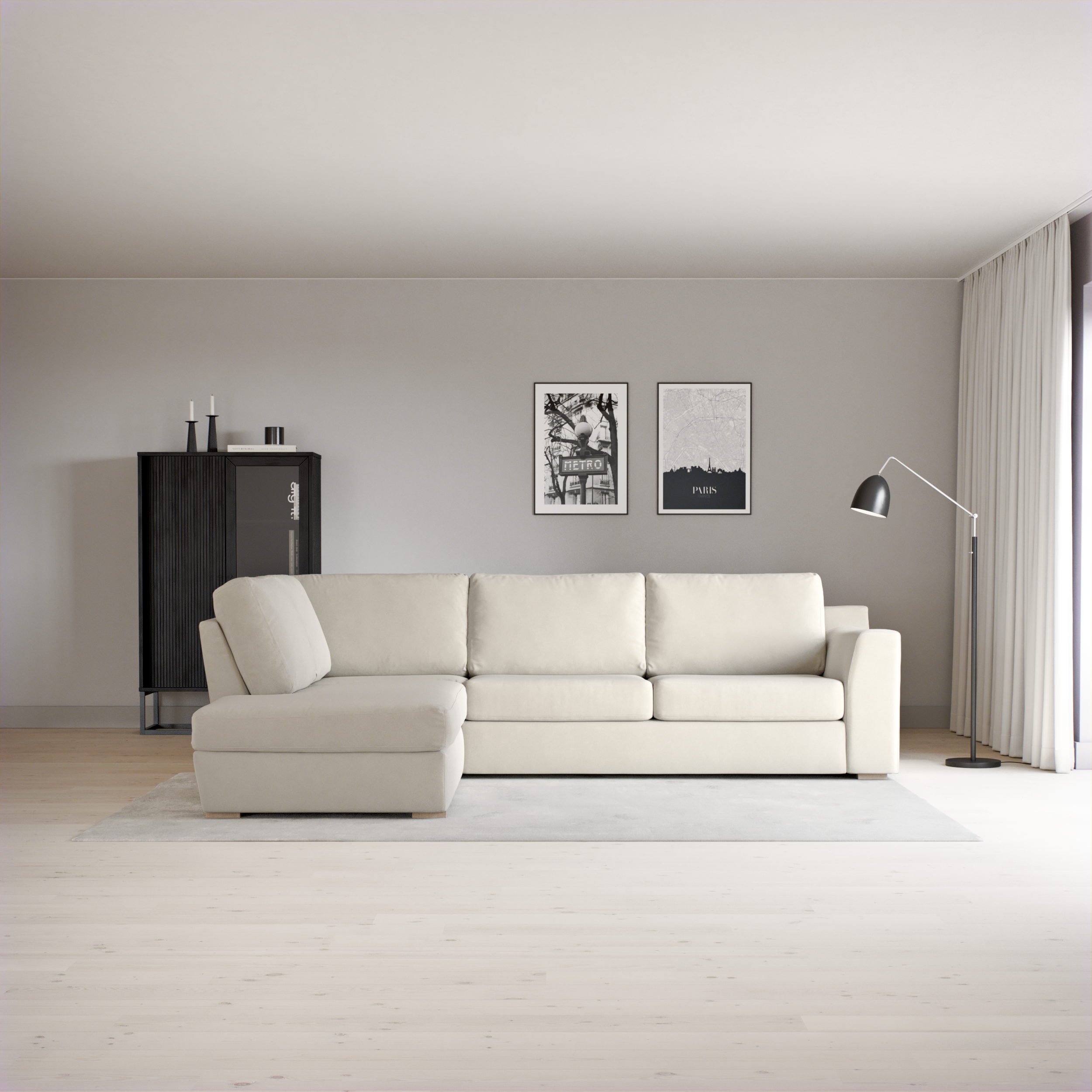 Friday - 2,5-sits soffa med divan vänster - inspiration