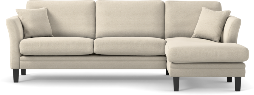 Eden - 2,5-sits soffa med schäslong - Beige