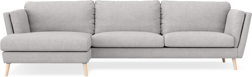 Madison - 3-sits soffa med schäslong vänster - Grå