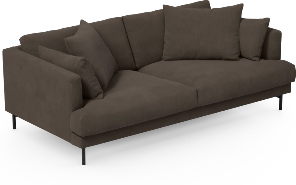 Harper - 3-sits soffa - Brun