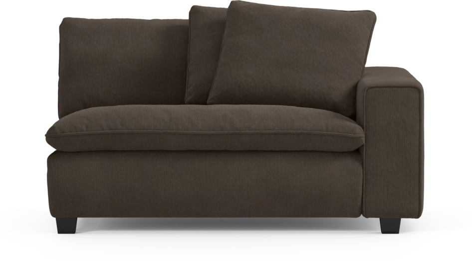Bellora - 2-sits med armstöd höger - Brun