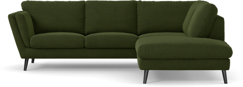 Madison Lux - 2-sits soffa med divan höger - Grön