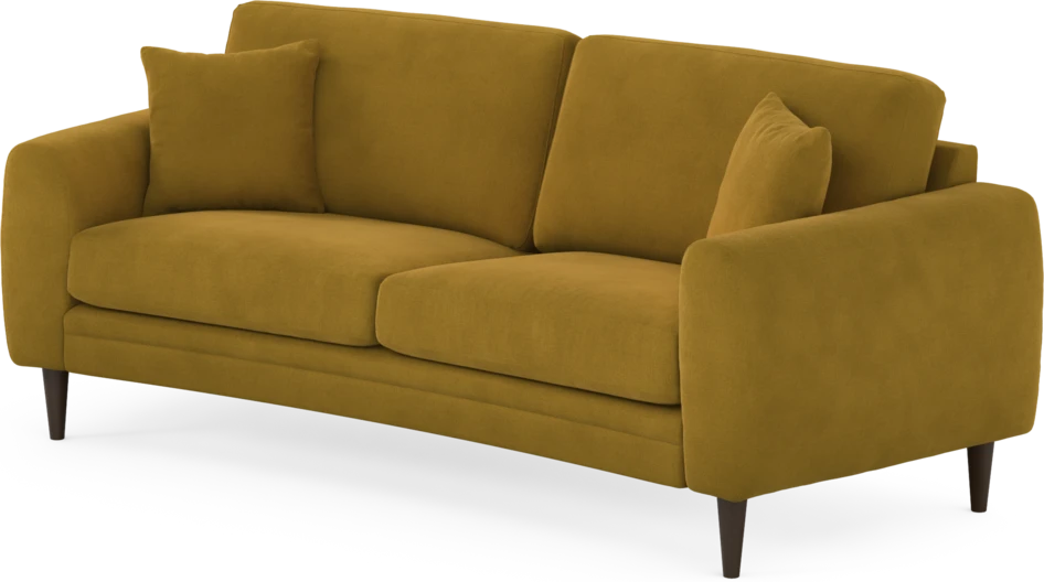 Eden - 2,5-sits soffa svängd - Gul