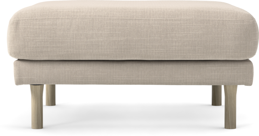 Willow - Fotpall, fast klädsel - Beige