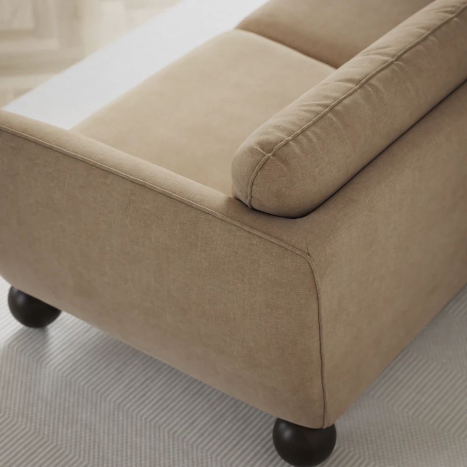 Madison Lux - 3-sits soffa med schäslong höger - Beige