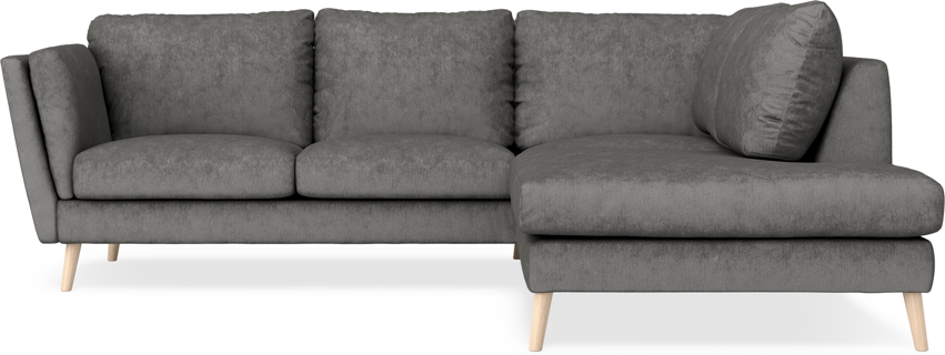 Madison - 2-sits soffa med divan höger - Grå