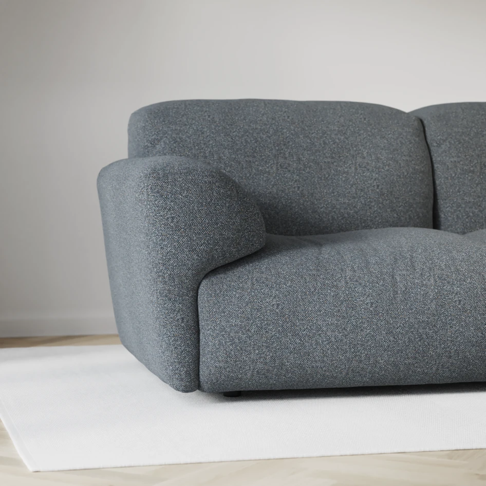 Bobby - 4-sits soffa - Blå