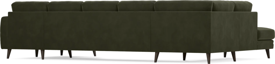 Eden - 3-sits soffa med divan vänster och schäslong höger - Grön