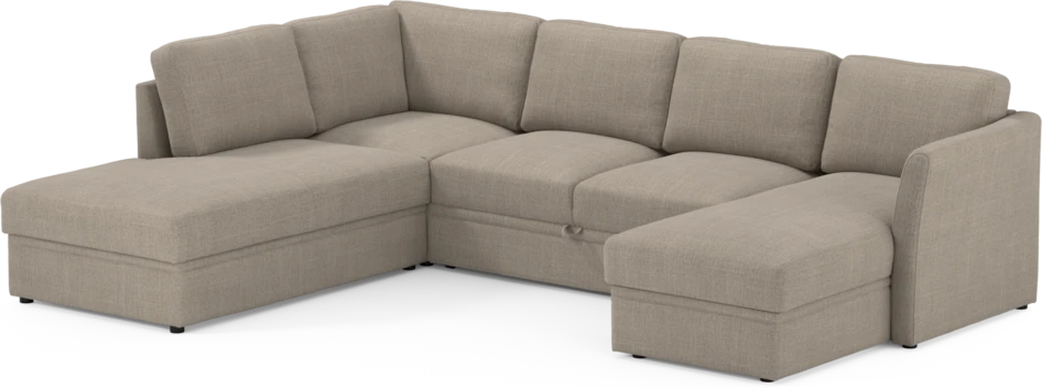 Öland - Bäddsoffa med divan vänster och schäslong höger - Beige