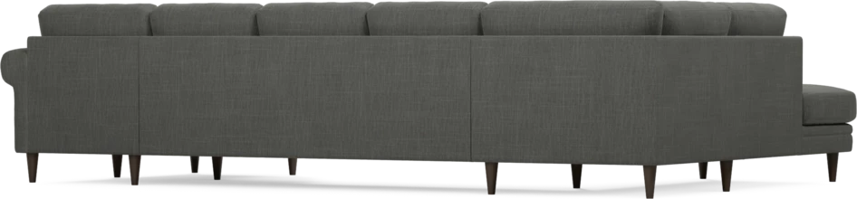 Eden - 3-sits soffa med divan vänster och schäslong höger - Grå