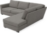 Friday - 2,5-sits soffa med divan höger - Grå