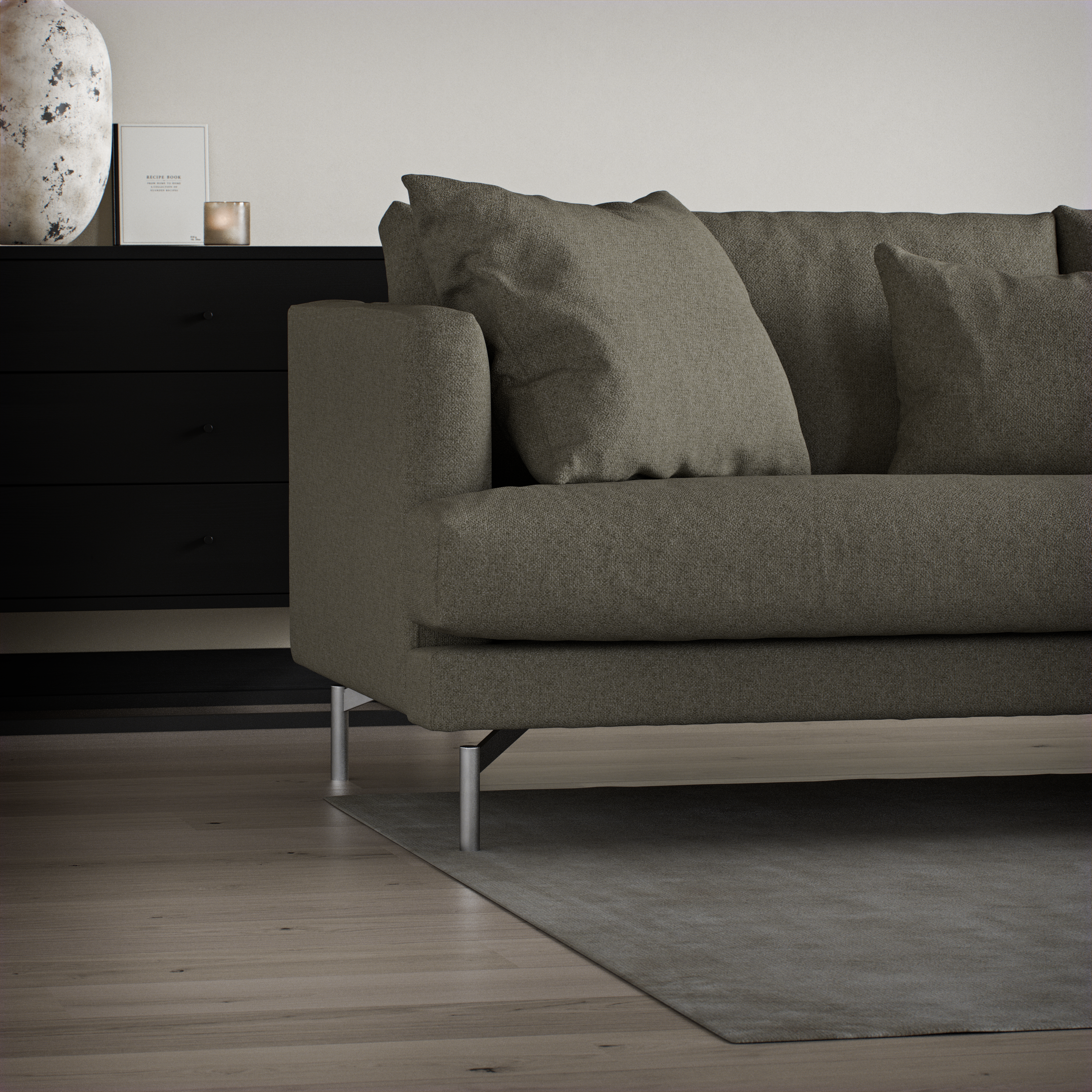 Harper - 3-sits soffa med divan höger - inspiration