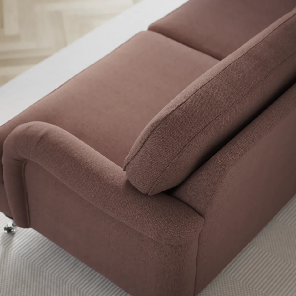 Oxford - 3-sits soffa svängd - Rosa