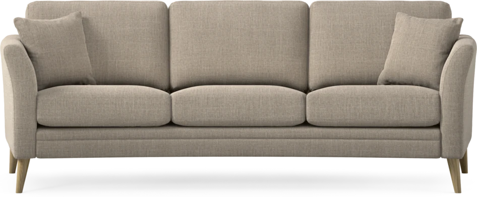 Eden - 3-sits soffa svängd - Beige