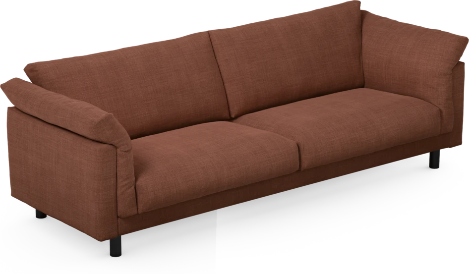 Cherrie - 4-sits soffa, fast klädsel - Orange