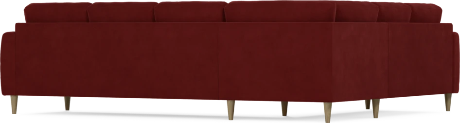Eden - Hörnsoffa, 2+3-sits - Röd