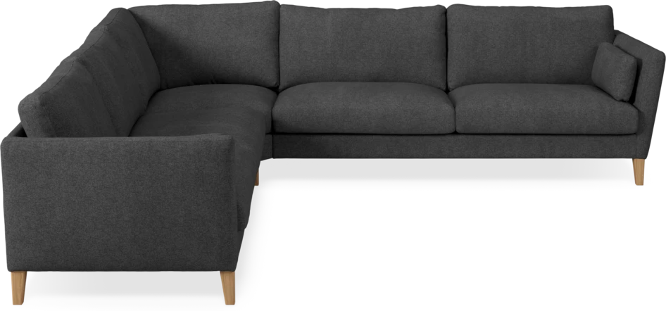 Winston - Hörnsoffa, 2+3-sits - Svart