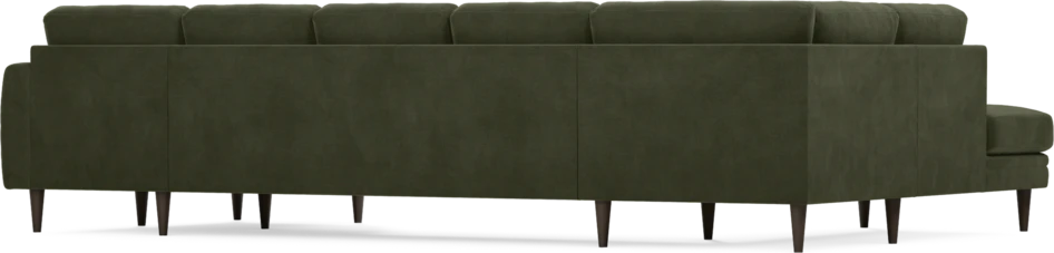Eden - 3-sits soffa med divan vänster och schäslong höger - Grön