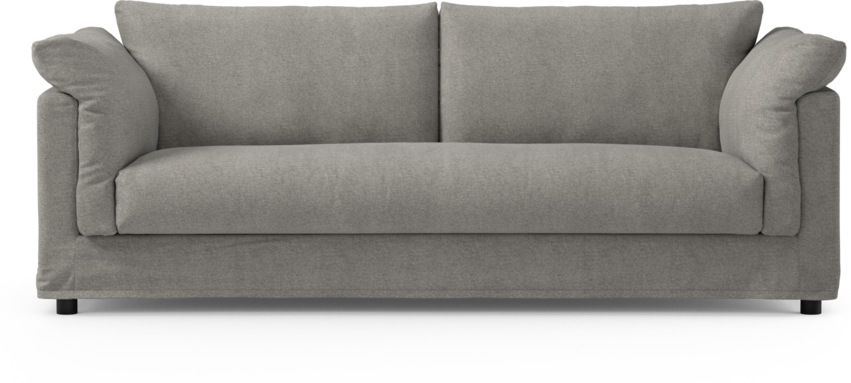 Cherrie - 3-sits soffa, hel dyna och kappa - Grå