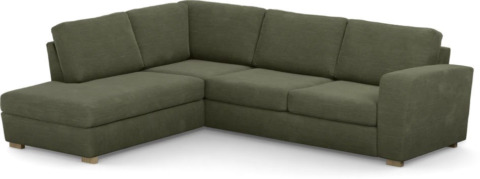 Friday - 2,5-sits soffa med divan vänster - Grön