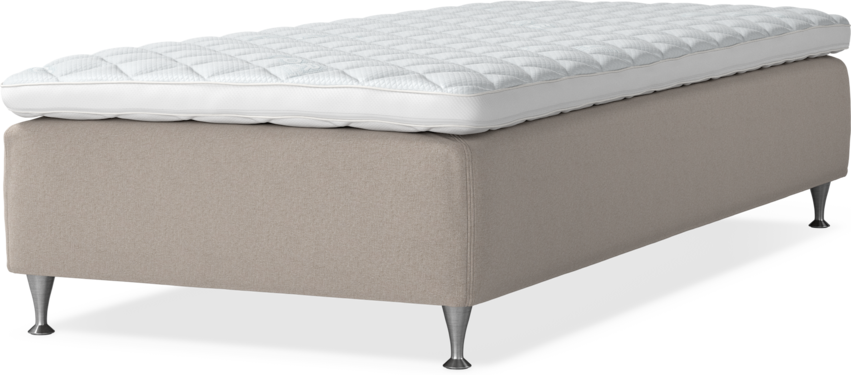 Delux Sense - Ramsäng, enkelsäng med bäddmadrass - Beige