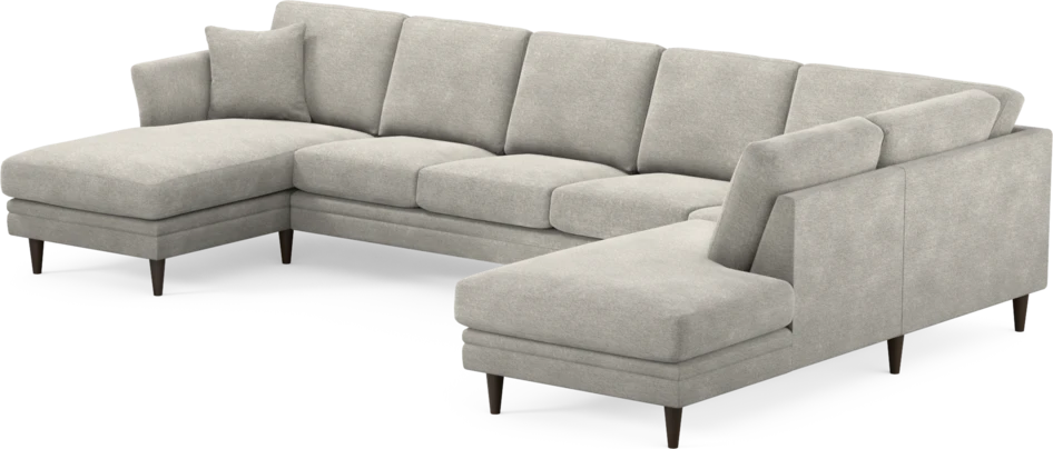 Eden - 3-sits soffa med schäslong vänster och divan höger - Grå