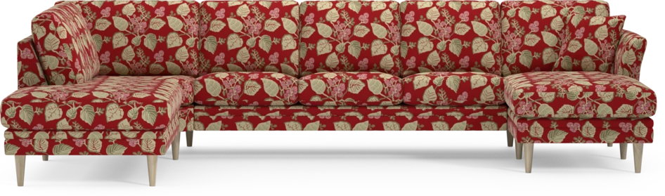 Eden - 3-sits soffa med divan vänster och schäslong höger - Flerfärgad