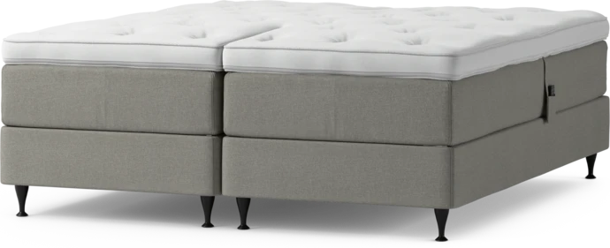 Delux Dream, Ställbar säng, dubbelsäng med bäddmadrass och sängben