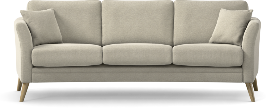 Eden - 3-sits soffa svängd - Grå